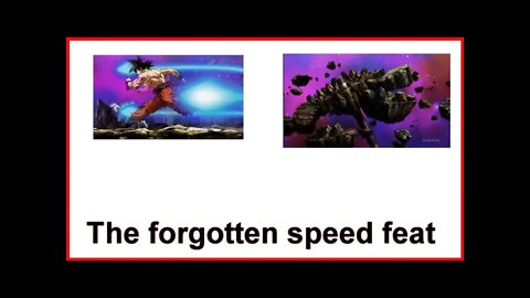 the forgotten speed feat