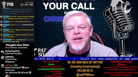 2024-01-13 22:00 EST - Your Voice, Your Call: with Chris Moore