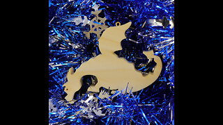 Wood Dragon Ornament, Fantasy Animal, Handmade from Select Grade Hardwood, Christmas Tree Decoration