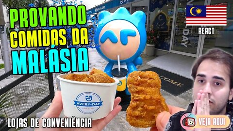 COMENDO em uma LOJA DE CONVENIÊNCIA na MALÁSIA! [REACT] | Veja Aqui Reacts