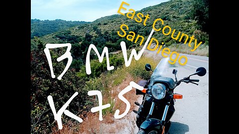 bmw k75 motorcycle ride palomar mountain north san diego county