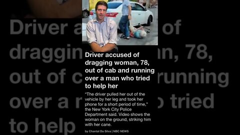 Taxi Driver Drags 78 Year Old Woman Out of Car Then Runs Over Man!? 😳