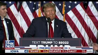 President Trump IA Caucus Victory Speech 01/15/2024