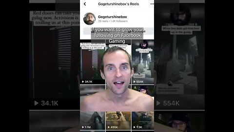 How To Get 1,000 Followers on Facebook Gaming in a Month FREE with reels ft gogeturshinebox #shorts