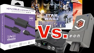 Hyperkin N64 HDMI Adapter vs Super 64 on Nintendo 64 (Shadows of the Empire)
