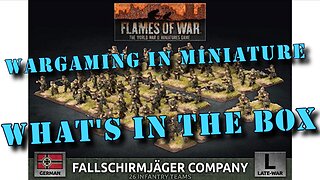 🔴 What's in the Box ☺ 15mm Flames of War ww2 German Fallschirmjager Co