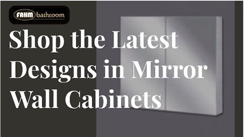 Shop the Latest Designs in Mirror ​wall Cabinets