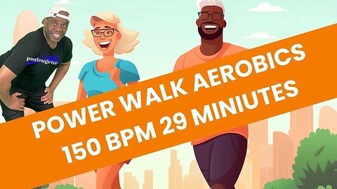 "30-Minute Power Walk Aerobics Workout | Fast Paced 150 BPM | Let's Get Movin!