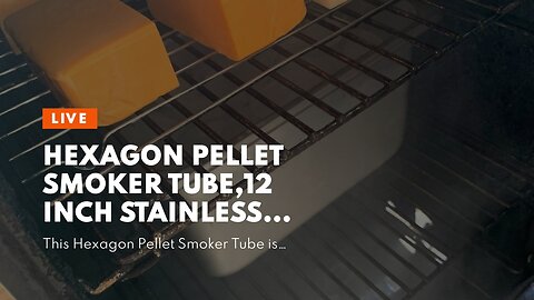Hexagon Pellet Smoker Tube,12 inch Stainless Steel BBQ Wood Pellet Tube Smoker for ColdHot Smo...