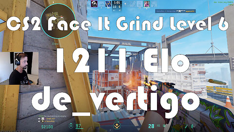 CS2 Face-It Grind - Face-It Level 6 - 1211 Elo - de_vertigo