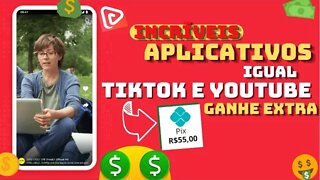 ✅Incríveis Aplicativos para Assistir vídeos Igual ao TikTok e Youtube Para Ganhar Pix