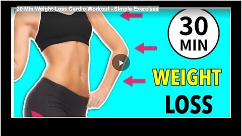 30 Min Weight Loss Cardio Workout - Simple Exercises