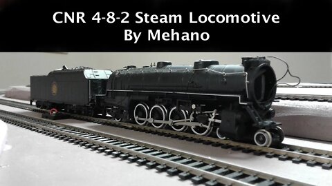 SOLD! Mehano HO Scale CNR 4-8-2 Steam Locomotive needs work. Selling on Ebay.