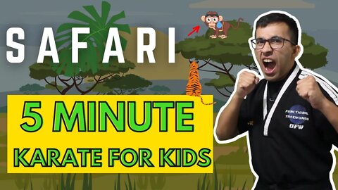 5 Minute Brain Break For Kindergarten | Safari Adventure! | Dojo Go (Week 56)