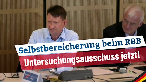 RBB-Skandal: DIE Gründe, warum wir einen Untersuchungs-Ausschuss brauchen!