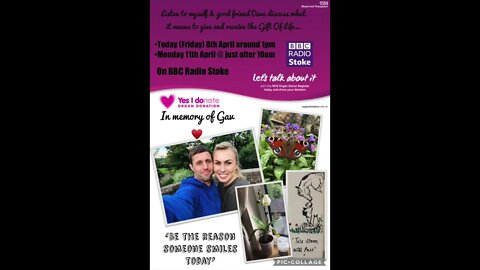 Organ Donation - Giving the Gift of Life - Jess Gater Interviewed by Stuart George BBC Radio Stoke