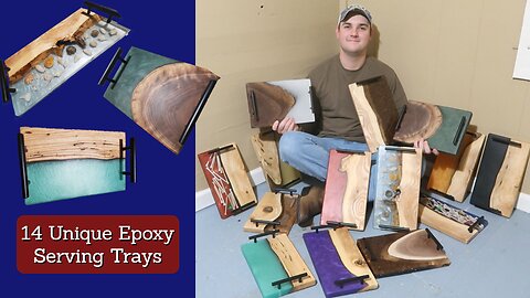 How I Created 14 Unique Serving Trays with Epoxy/Resin