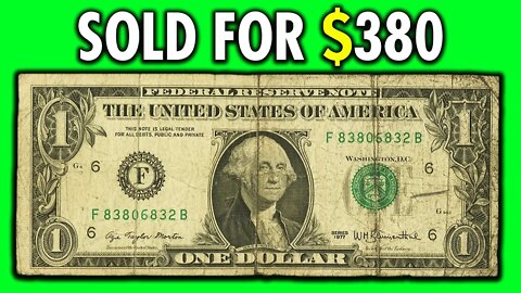 DO YOU HAVE A RARE DOLLAR BILL WORTH A LOT OF MONEY? LOOK FOR THIS PAPER MONEY