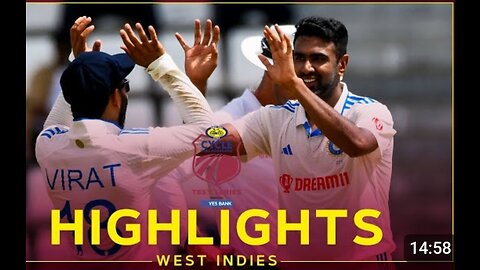 Highlights/India vs West indies 2023/Ashwin stars with 5-60