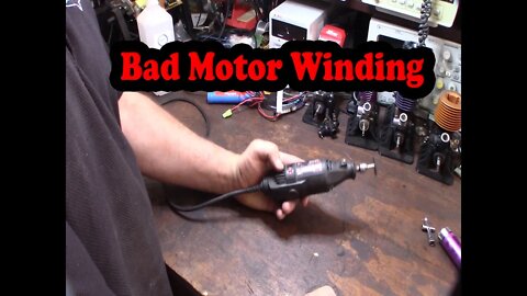 Craftsman Dremel Tool Troubleshooting Bad Motor Winding Repair, Brush switch check