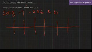 6th Grade The Three Properties of Remainders: Problem 3