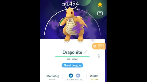 Pokemon go Shadow Dragonite FTW