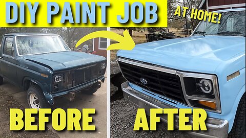Transforming My 1982 Ford F150 - First-Time DIY Painting Adventure!