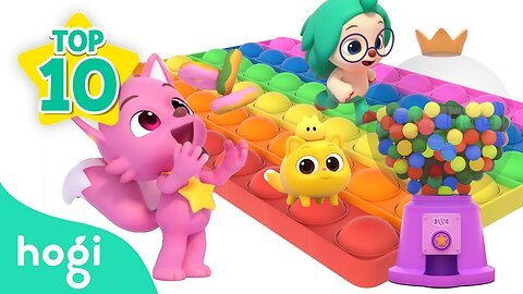 Learn Colors with Pop it + Ball Pit | Colors for Kids | Hogi Colors | Hogi Pinkfong Colors