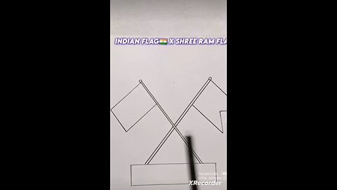 Indian flag 🇮🇳/Ram ji flag 🚩 drawing #shorts #jaishreeram