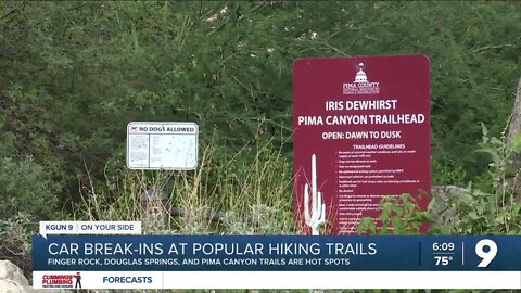 Popular Tucson hiking trails see spike in car break-ins