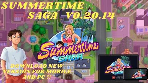 Summertime Saga New V0.20.14 how to download FREE in MOBILE & PC