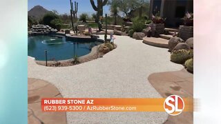 Don't burn your feet on hot concrete! Call Rubber Stone AZ today!