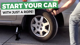 I Didn’t Think It Was Possible But All You Need To Do Is Wrap Rope Around Your Tire