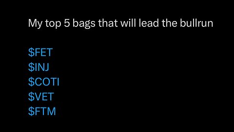 5 bags that will lead the bull run