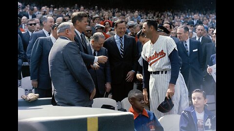 Apr. 8, 1963 - JFK Throws out First Pitch at D.C. Stadium