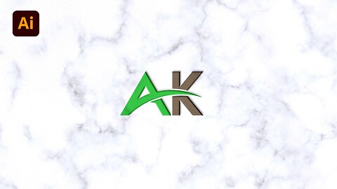 AK Logo Design | Modern Logo Design In Adobe Illustrator Tutorial For Beginner's