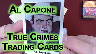 Al Capone: Reading Card #7 from the True Crimes Trading Cards, 1992, Eclipse Comics [ASMR]