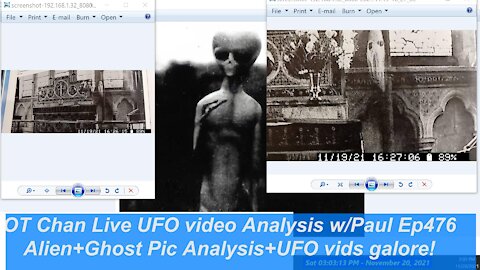 Alien image investigation + Ghost photos +UFO Catch Up Analysis + UAP Topics - OT Chan Live-476