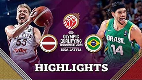 Final: Latvia 🇱🇻 vs Brazil 🇧🇷 / Highlights / FIBA OQT 2024 Latvia