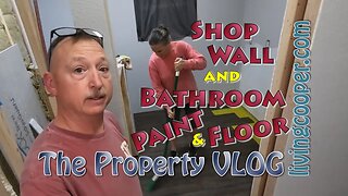 Living Cooper - Property VLOG - Shop Wall and Bathroom Paint & Floor