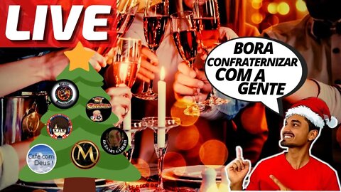 Live 🎙 Bate-papo e Confraternização Youtubers 📹 Natal e Ano Novo vem aí (PodCast de fim de ano)