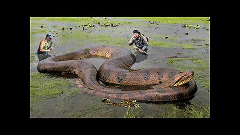 Giant Snake Escape From A Research Facility