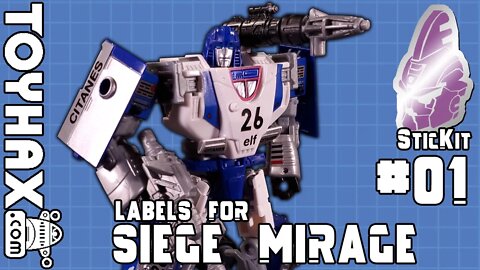 TOYHAX Labels for Siege Mirage | SticKit #01