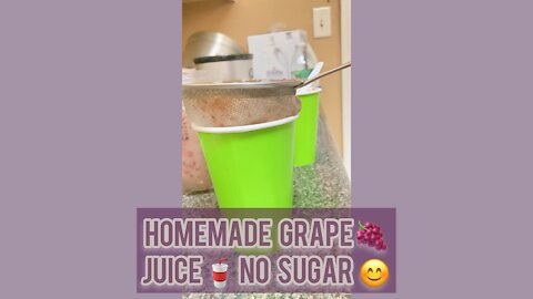 Home Made Grape 🍇 Juice