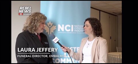 Laura Jeffery funeral Director/Embalmer speaks at National Citizens Inquiry (NCI) Toronto ￼