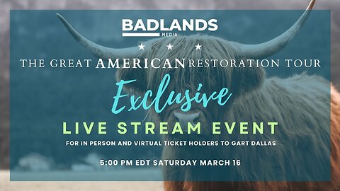 Badlands Media GART Dallas Exclusive Livestream - 3/16/2024
