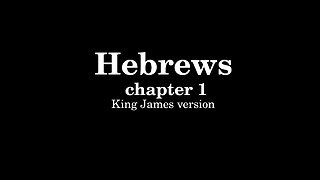 Hebrews 1 King James version