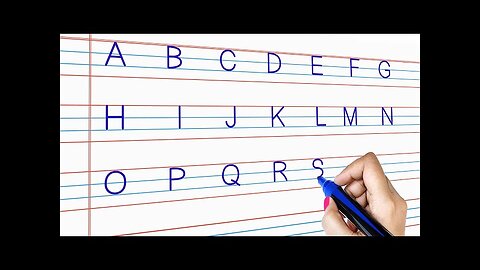Writing Capital Letters Alphabet For Children | English Alphabets A to Z For Kids