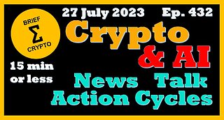 Less than 15 minutes BEST BRIEF CRYPTO & AI VIDEO News Talk Action Cycles Bitcoin Price Charts