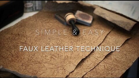 HOW TO make Faux Leather From Paper | Easy Tutorial DIY | Junk Journal / TN